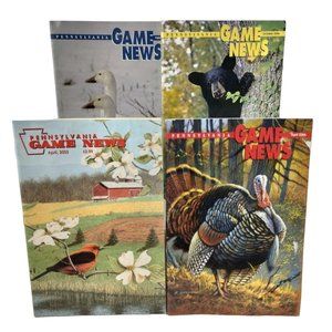 Pennsylvania Game News 4 issues 2002 to 2005 Hunting Trapping Fishing Wildlife